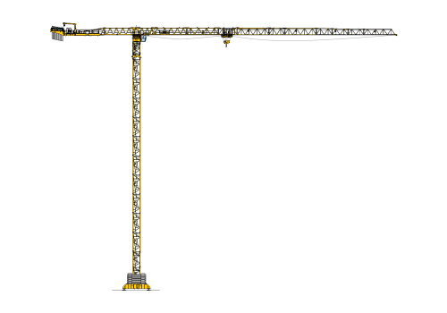 POTAIN MDT 809 M25 Cranes with 0-50 HP Range & Has Cranes Type